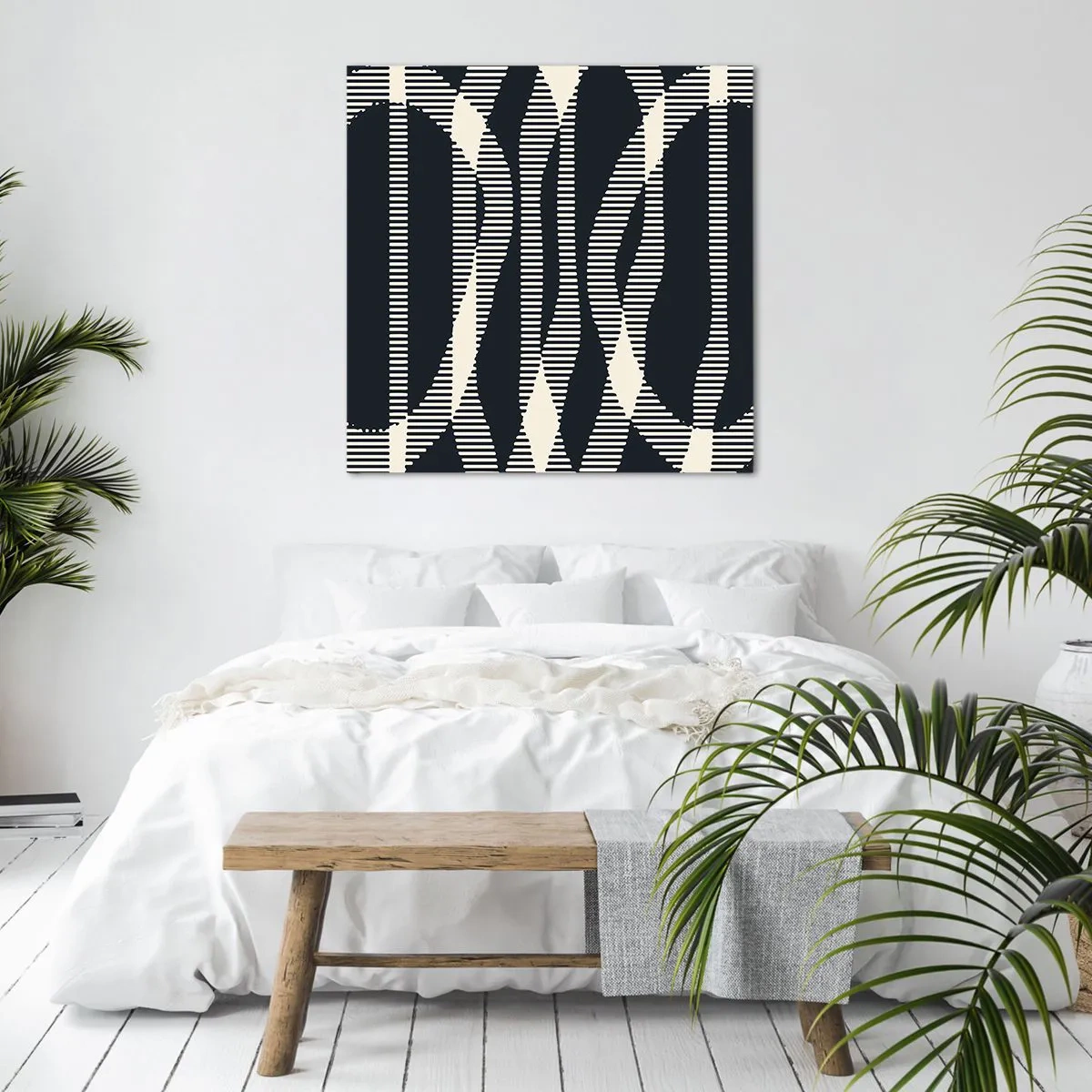 Impression sur toile - Image sur toile - Une tentative de briser l'obscurité - 30x30 cm