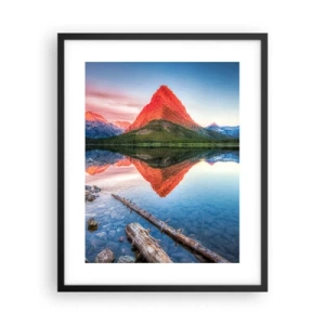 Affiche dans un cadre noir - Poster - Chaleur et fraicheur - 40x50 cm