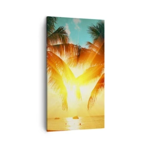 Impression sur toile - Image sur toile - Couple exotique - 45x80 cm