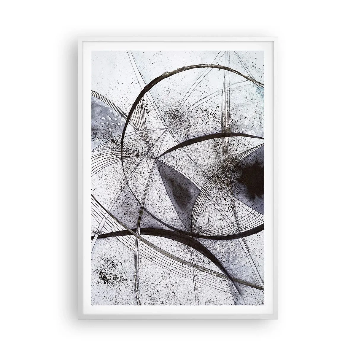 Affiche dans un cadre blanc - Poster - Fantaisie futuriste - 70x100 cm