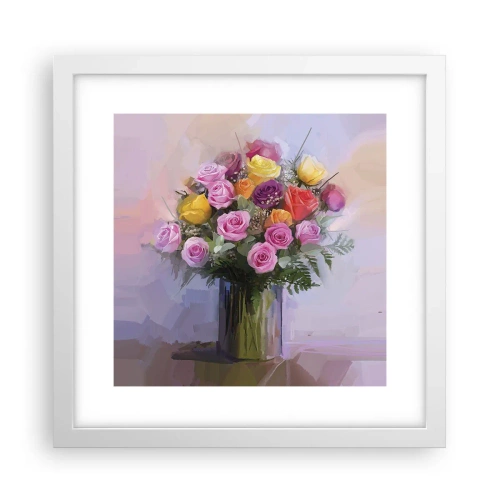 Affiche dans un cadre blanc - Poster - Beauté conservée - 30x30 cm