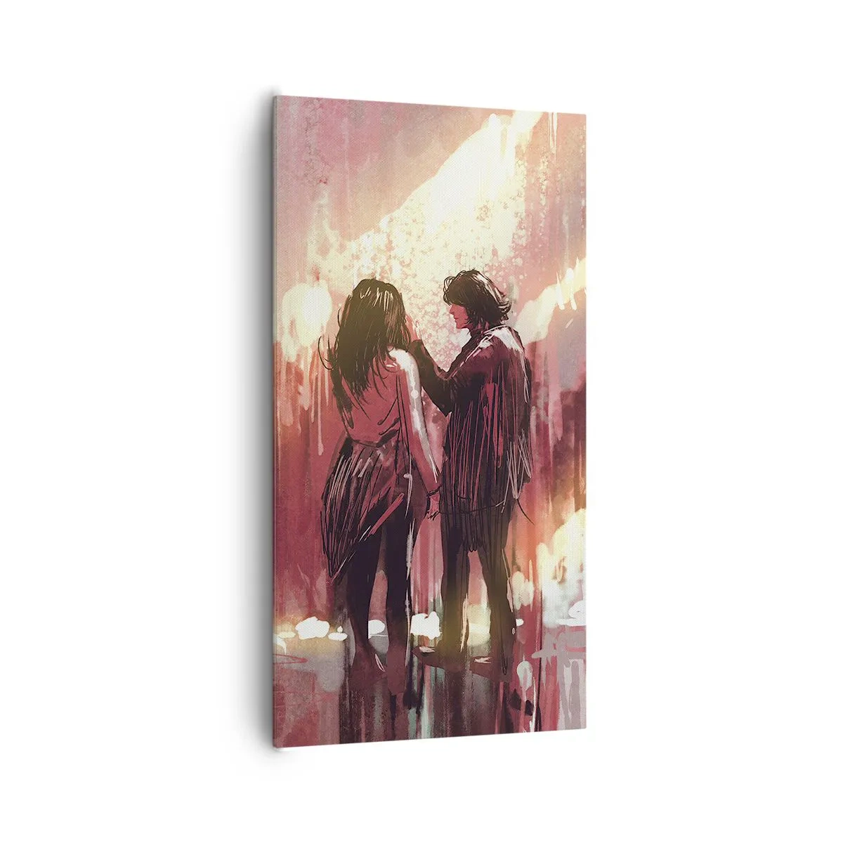 Impression sur toile - Image sur toile - L'éternel spectacle de l'amour - 65x120 cm