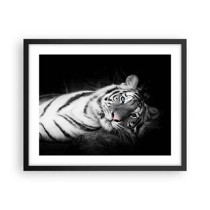 Affiche dans un cadre noir - Poster - Sauvagerie et paix - 50x40 cm