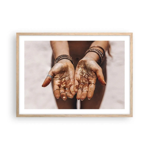 Affiche dans un chêne clair - Poster - Un don pour vous - 70x50 cm