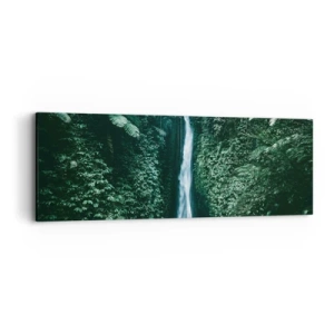 Impression sur toile - Image sur toile - Fontaine tropicale - 90x30 cm