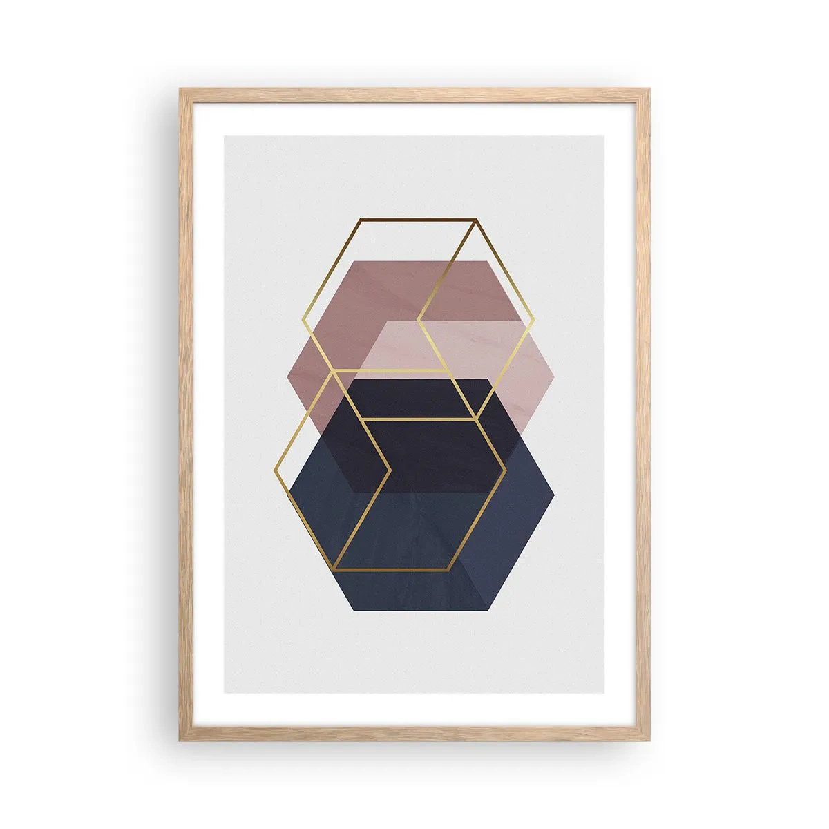 Affiche dans un chêne clair - Poster - Le pouvoir de la simplicité - 50x70 cm