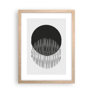 Affiche dans un chêne clair - Poster - Son alter ego - 30x40 cm