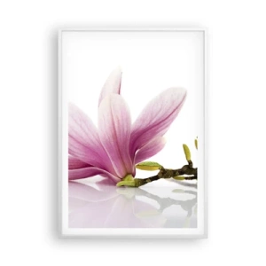 Affiche dans un cadre blanc - Poster - Délicat comme une brise de printemps - 70x100 cm
