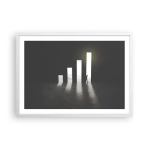 Affiche dans un cadre blanc - Poster - Succès – impression - 70x50 cm