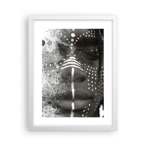 Affiche dans un cadre blanc - Poster - Découvrez l'esprit primal - 30x40 cm