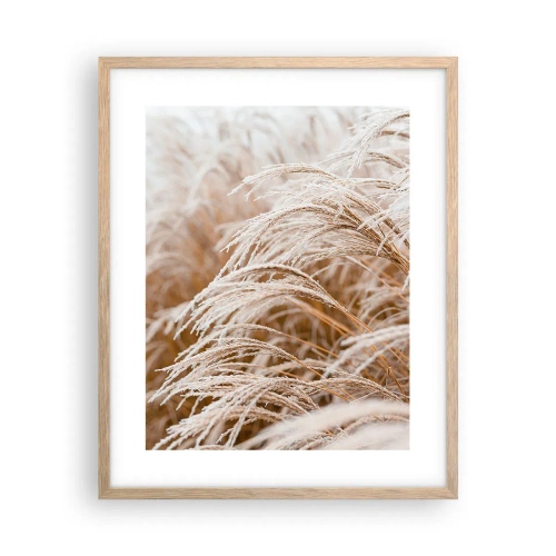 Affiche dans un chêne clair - Poster - Prosternez-vous devant le soleil d'automne - 40x50 cm