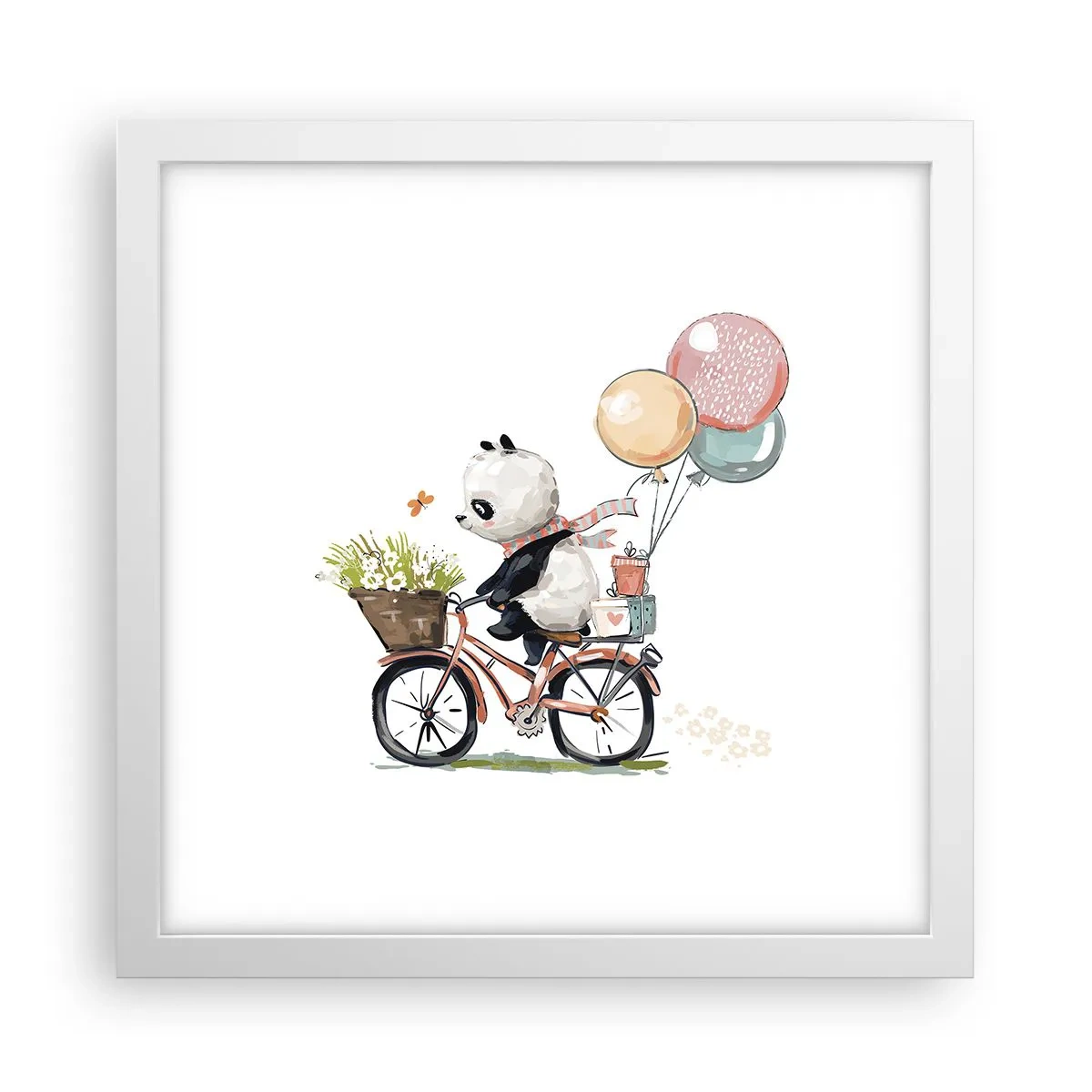 Affiche dans un cadre blanc - Poster - Jour de chance - 30x30 cm