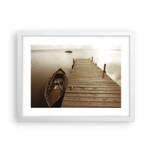 Affiche dans un cadre blanc - Poster - Le grand silence - 40x30 cm
