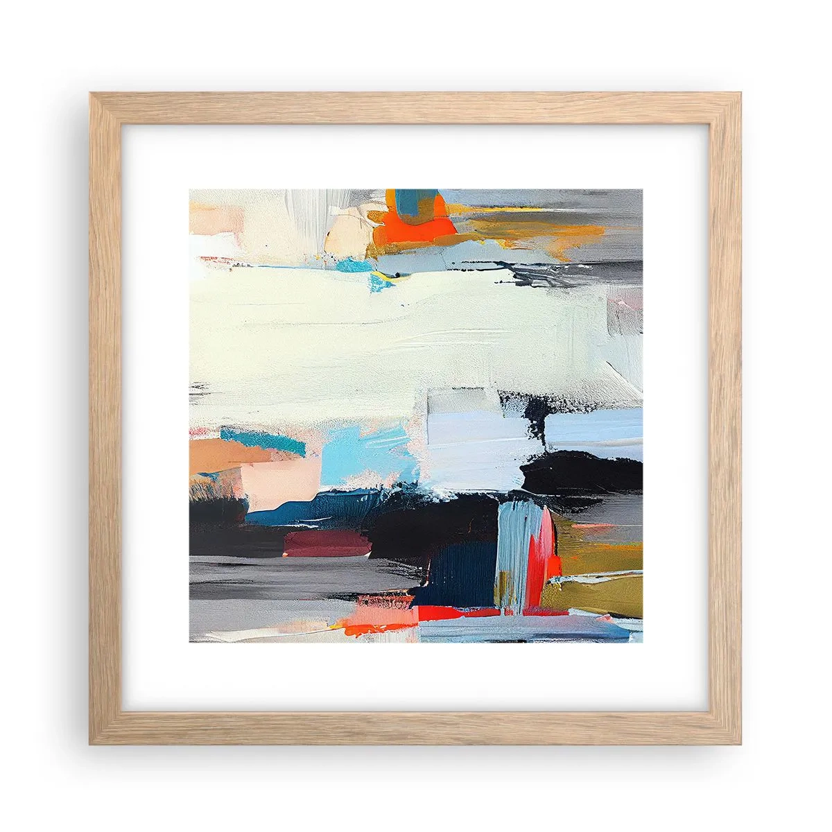 Affiche dans un chêne clair - Poster - Y a-t-il une méthode ? - 30x30 cm