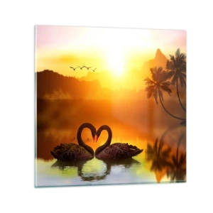 Impression sur verre - Image sur verre - Tout va ensemble - 50x50 cm