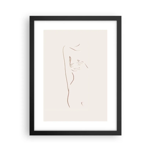 Affiche dans un cadre noir - Poster - La forme du désir - 30x40 cm