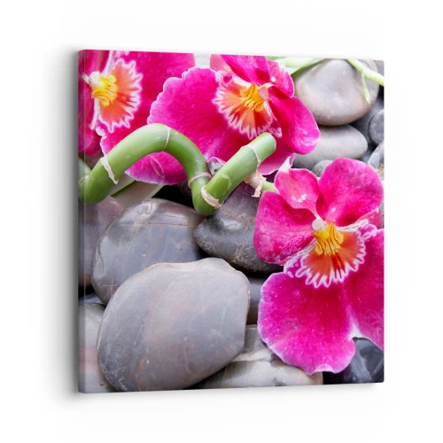 Impression sur toile - Image sur toile - Refroidir et chauffer - 30x30 cm