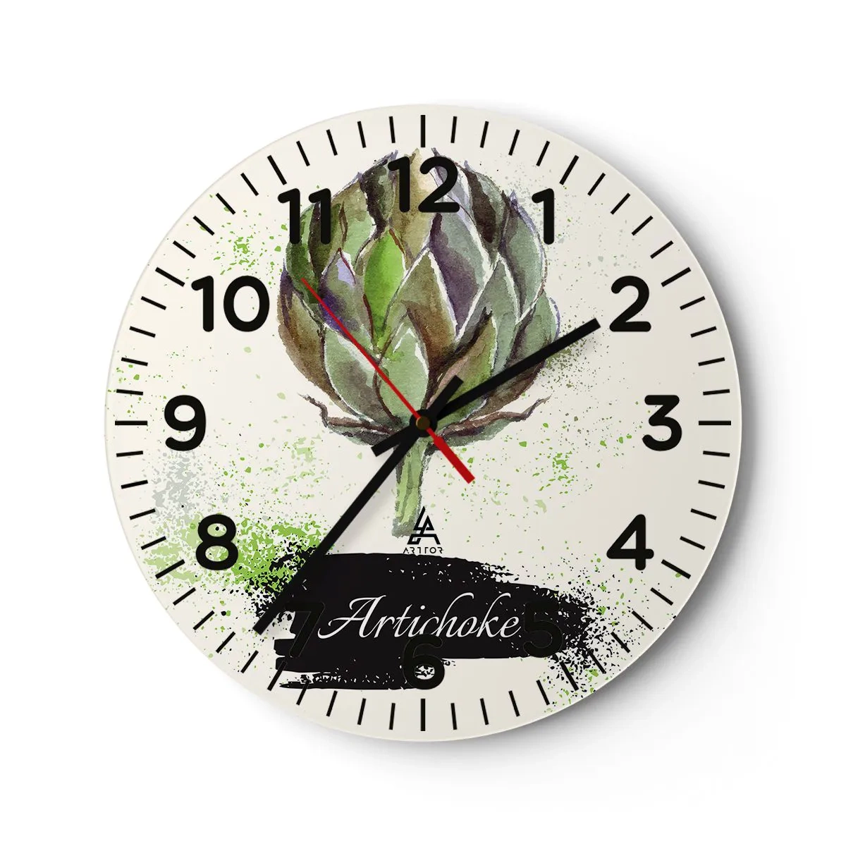 Horloge murale - Pendule murale - Vive les légumes! - 30x30 cm