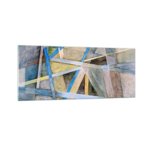 Impression sur verre - Image sur verre - Tout droit ou en diagonale ? - 100x40 cm