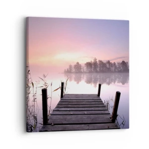 Impression sur toile - Image sur toile - De la brume lilas… - 30x30 cm