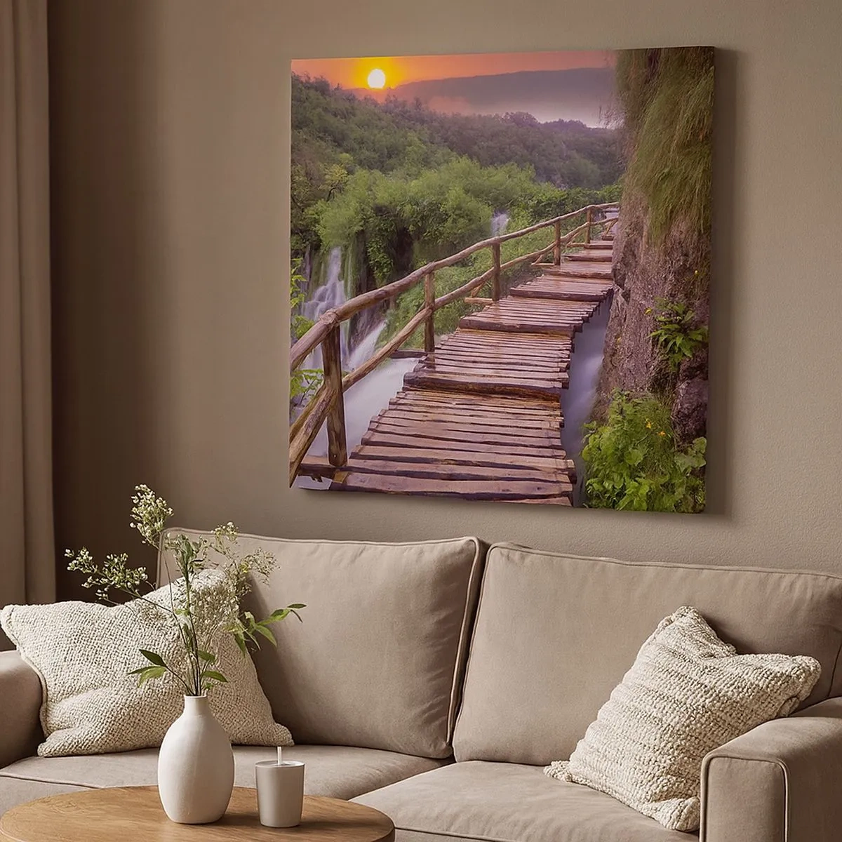 Impression sur toile - Image sur toile - La beauté au-delà de la croyance - 30x30 cm