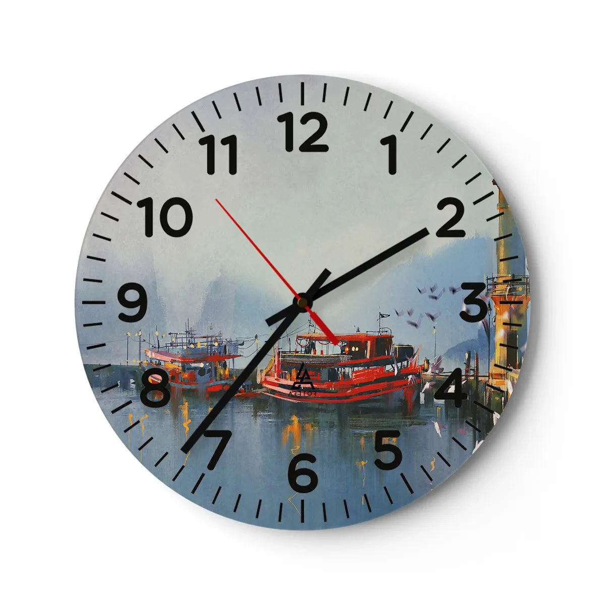 Horloge murale - Pendule murale - Na końcu świata - 40x40 cm