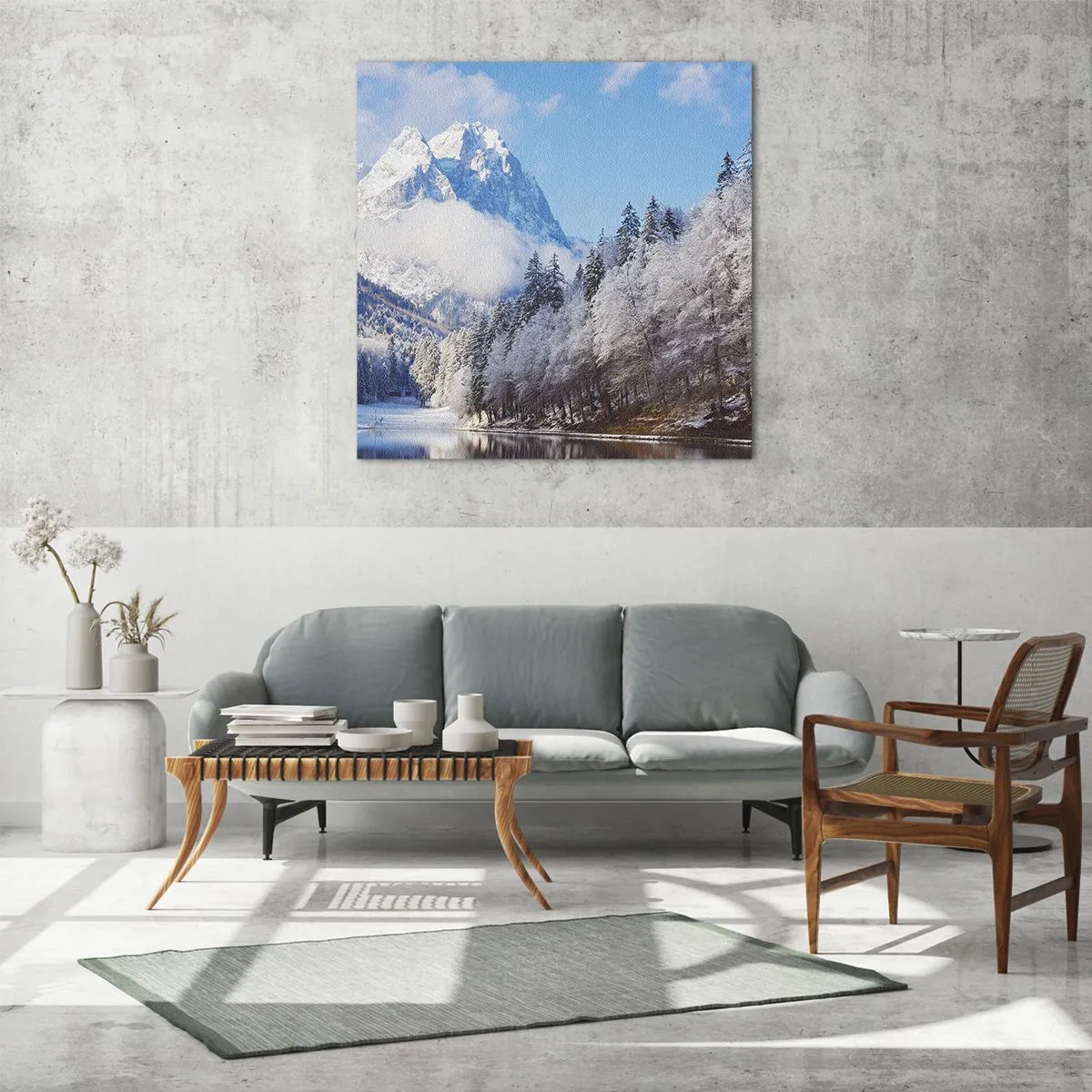 Impression sur verre - Image sur verre - Protecteur de la neige - 70x70 cm