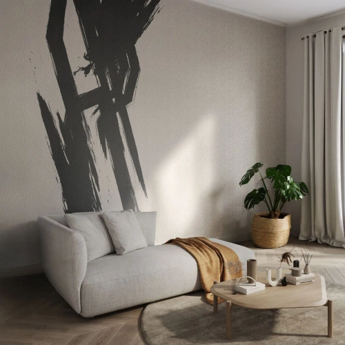 Papier Peint Photo Premium Canvas - Ruée imparable - Minimalisme, Vide, Morceau - 250x175 cm