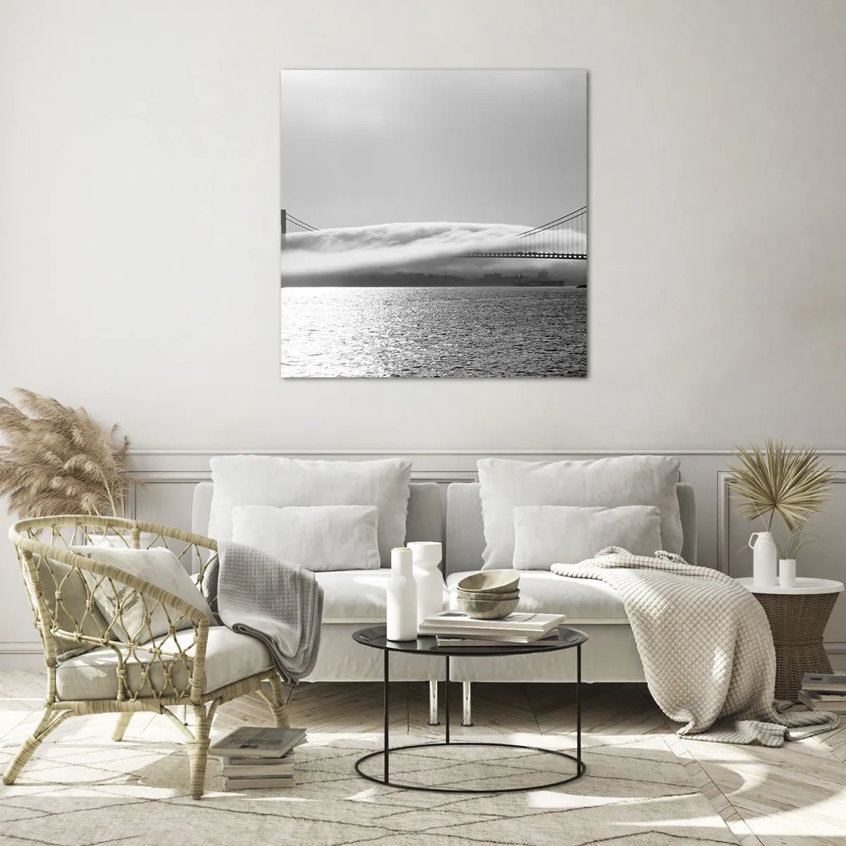 Impression sur verre - Image sur verre - Naviguez à travers les Portes des Étoiles - 70x70 cm
