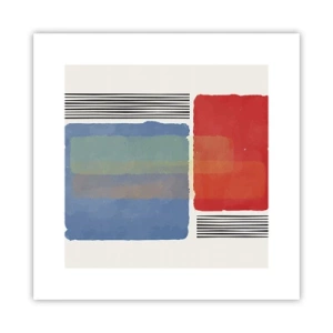 Affiche - Poster - Esprit et lettre de la géométrie - 30x30 cm