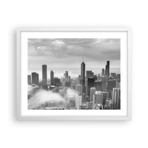 Affiche dans un cadre blanc - Poster - Paysage américain - 50x40 cm