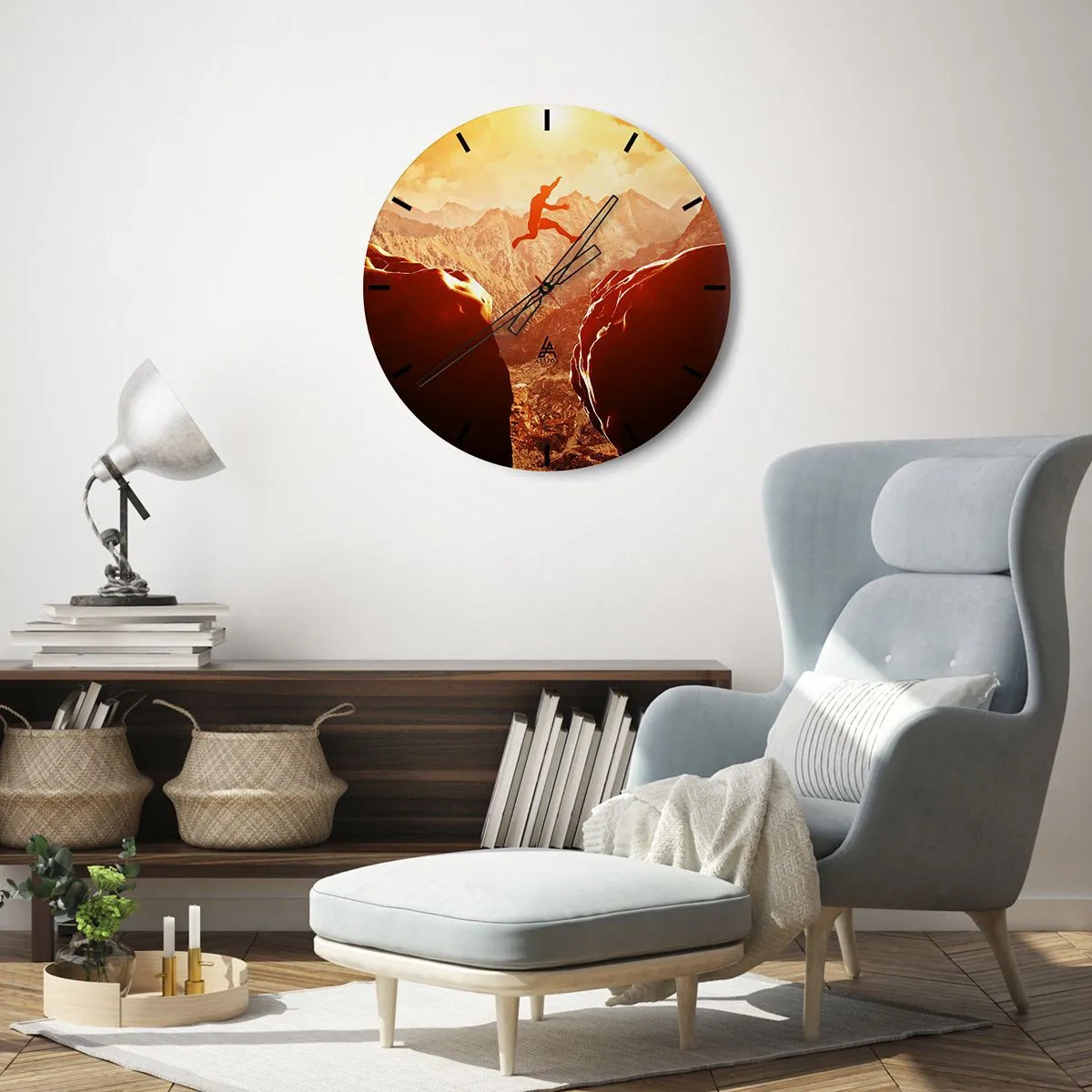 Horloge murale - Pendule murale - Dépassement des limites - 30x30 cm