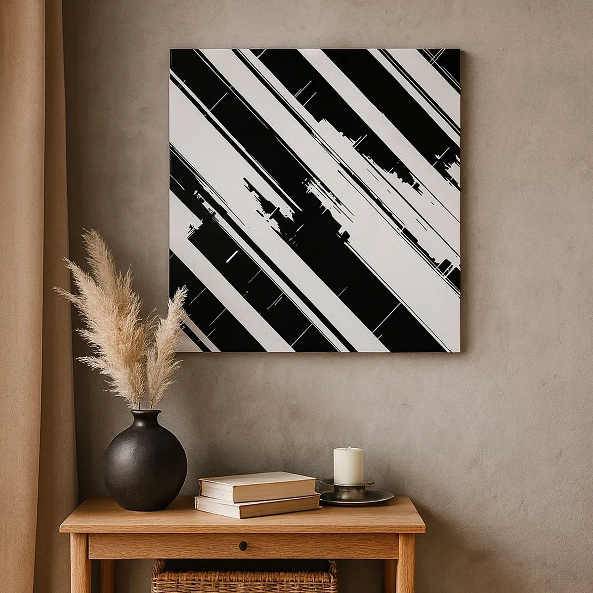 Impression sur toile - Image sur toile - Une composition intense et dynamique - 30x30 cm