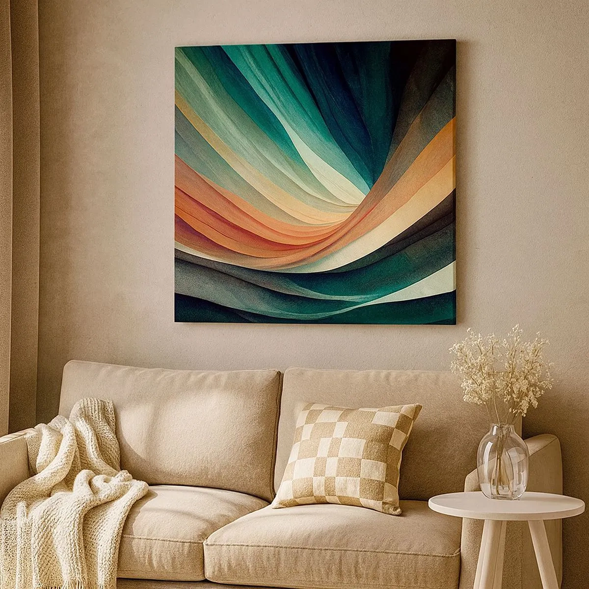 Impression sur toile - Image sur toile - Tissé à partir de couleurs - 30x30 cm