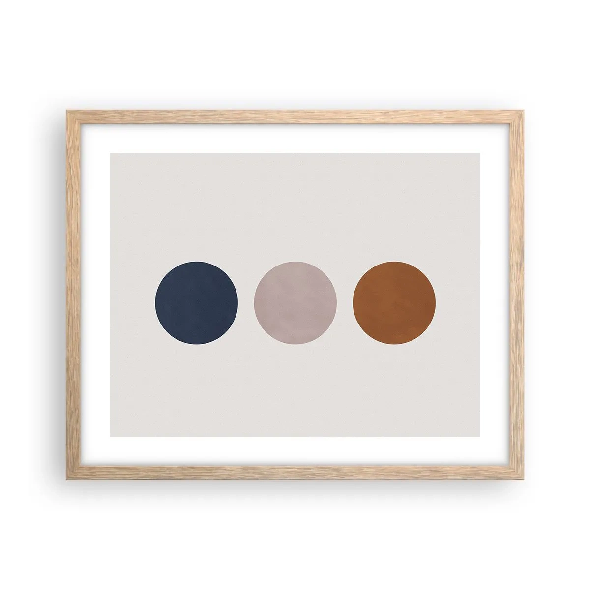Affiche dans un chêne clair - Poster - Symbole d'excellence - 50x40 cm