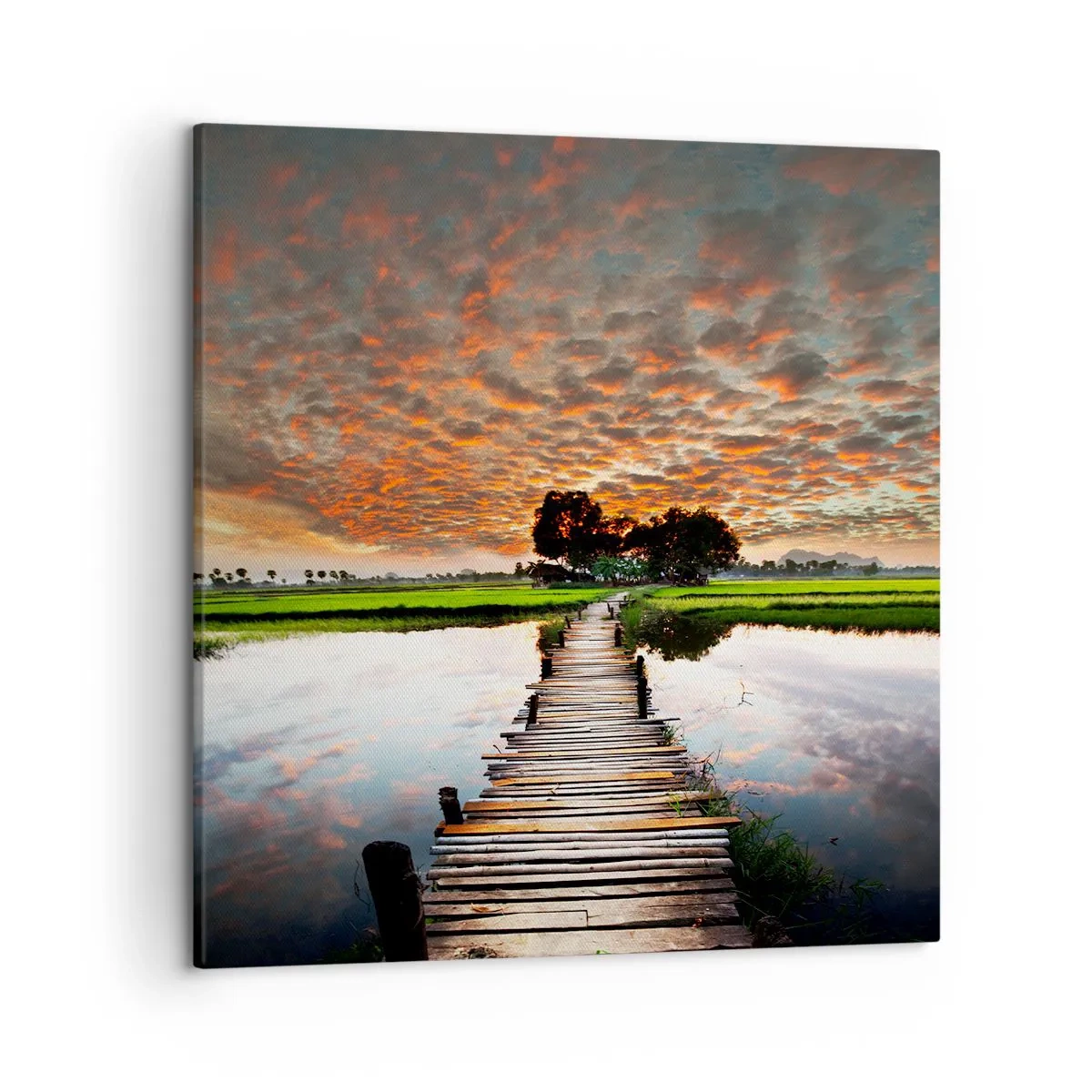 Impression sur toile - Image sur toile - Étendez vos bras - respirez - 50x50 cm