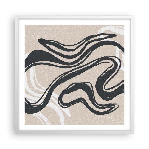 Affiche dans un cadre blanc - Poster - Expression multipliée - 60x60 cm