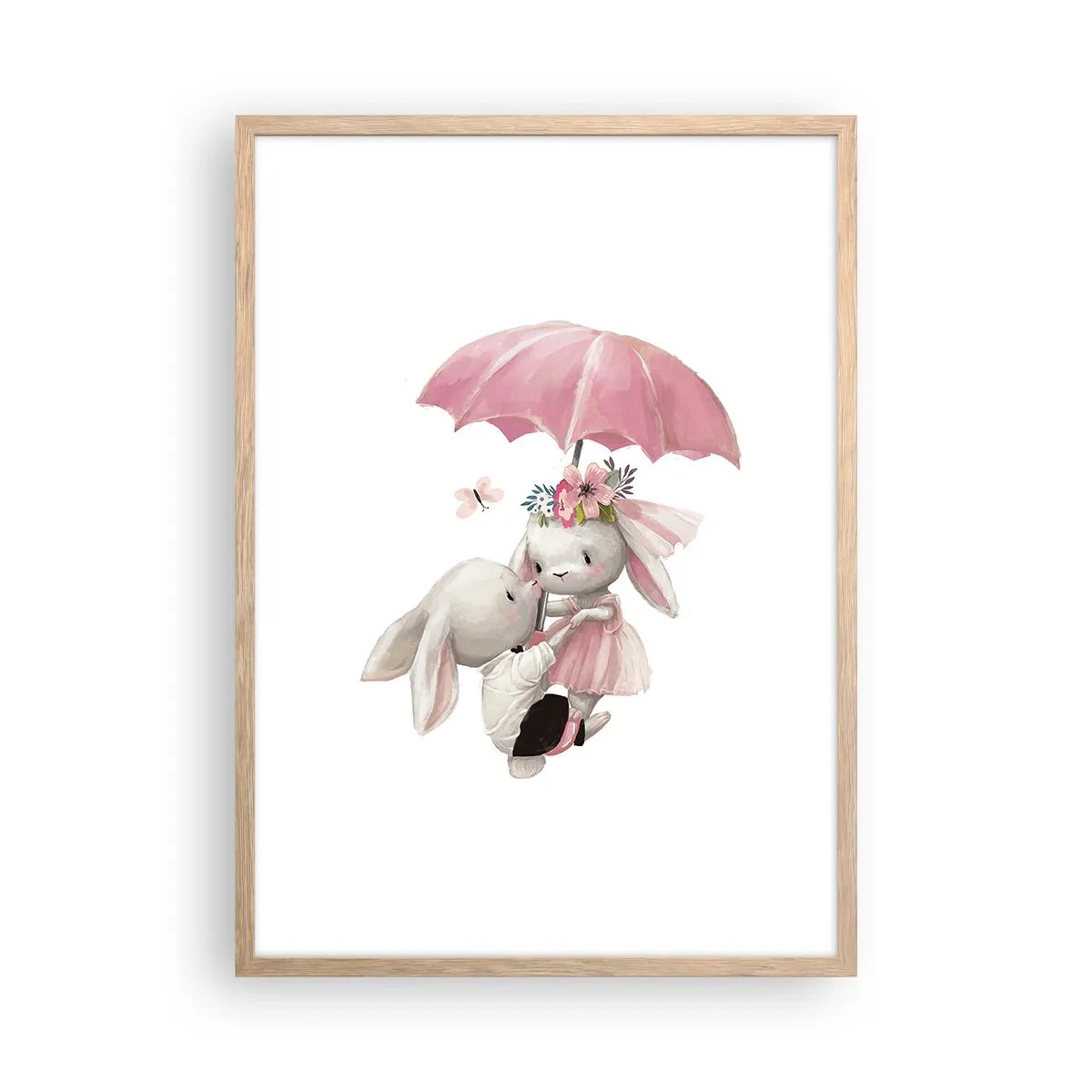 Affiche dans un chêne clair - Poster - C'est ça l'amour - 50x70 cm