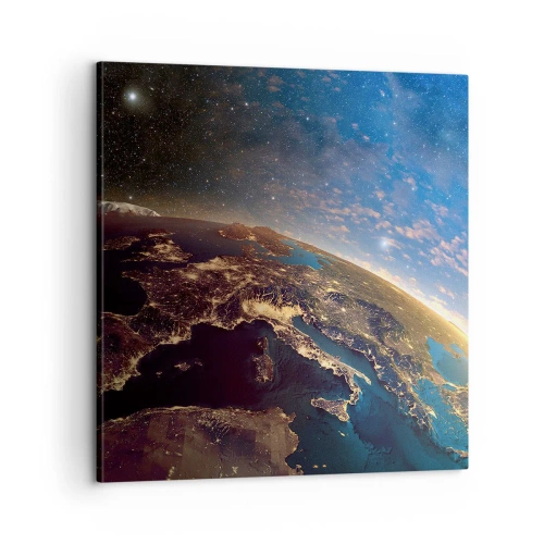 Impression sur toile - Image sur toile - Regardons-nous de loin - 60x60 cm