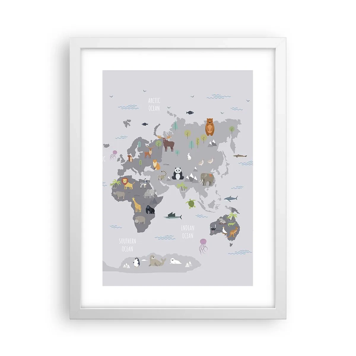 Affiche dans un cadre blanc - Poster - Dis-moi d'où tu viens... - 30x40 cm