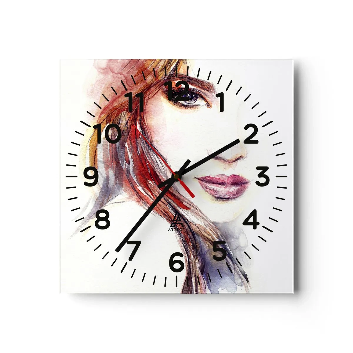 Horloge murale - Pendule murale - Vademecum - suivez-moi - 40x40 cm