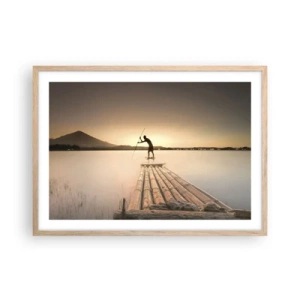 Affiche dans un chêne clair - Poster - Avant la fin du jour - 70x50 cm