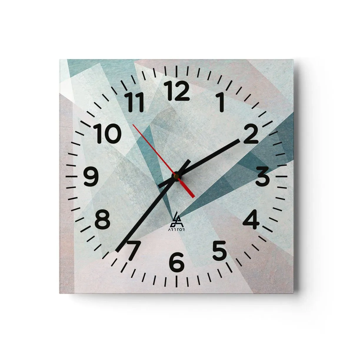 Horloge murale - Pendule murale - Calme bien que dynamique - 30x30 cm