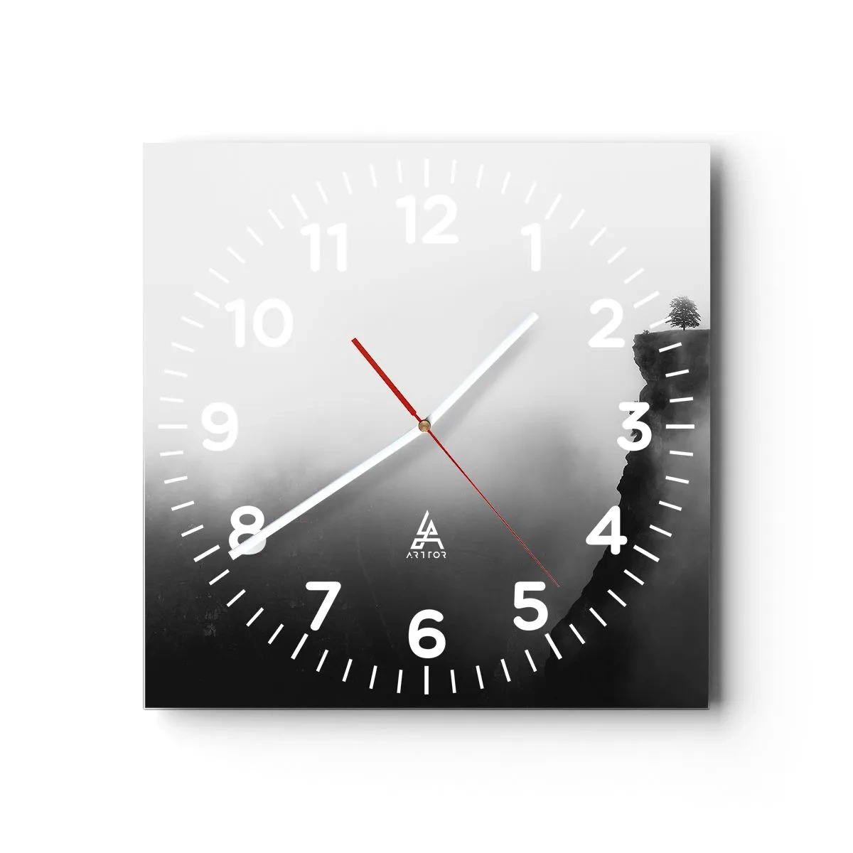 Horloge murale - Pendule murale - Au bord du monde - 30x30 cm