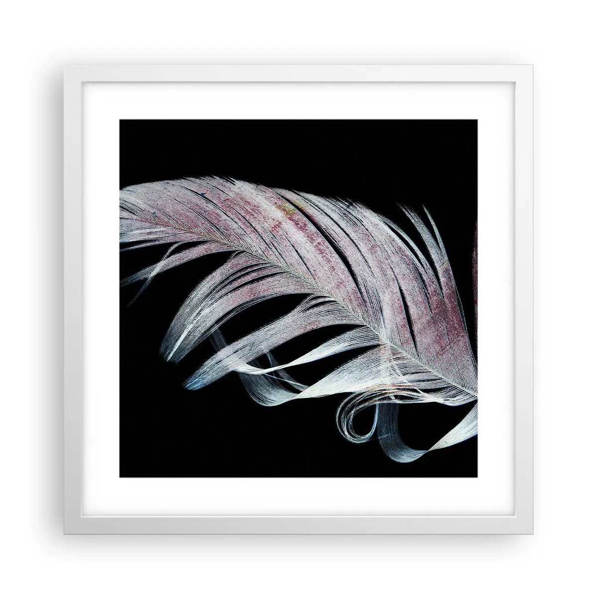 Affiche dans un cadre blanc - Poster - Pensez au toucher - 40x40 cm