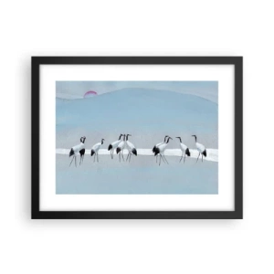 Affiche dans un cadre noir - Poster - Après une chaude journée - 40x30 cm