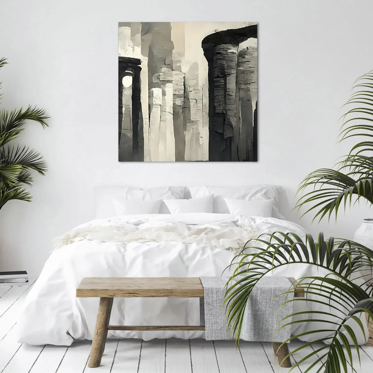 Impression sur toile - Image sur toile - La majesté de l'Antiquité - 30x30 cm