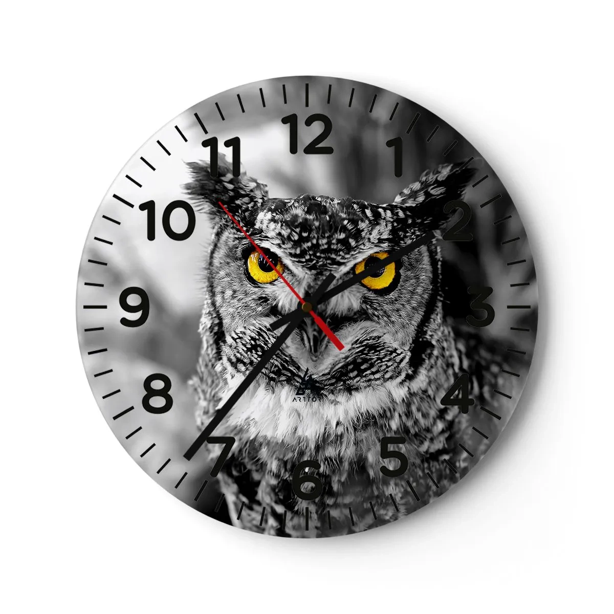 Horloge murale - Pendule murale - Rien ne se cachera - 30x30 cm