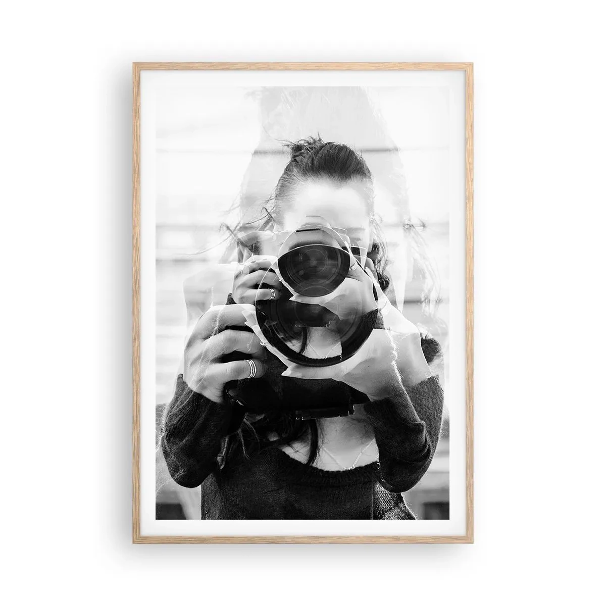 Affiche dans un chêne clair - Poster - Créateur et matériel - 70x100 cm