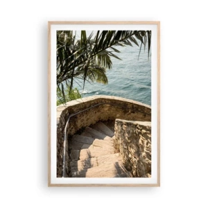 Affiche dans un chêne clair - Poster - Sous le soleil d'Italie - 61x91 cm